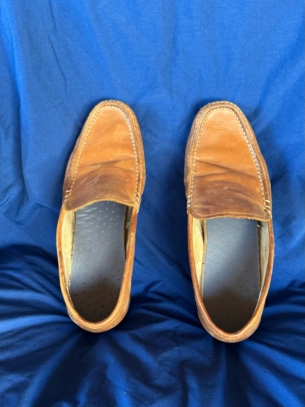 Florsheim Brown Leather Slip-On Loafers